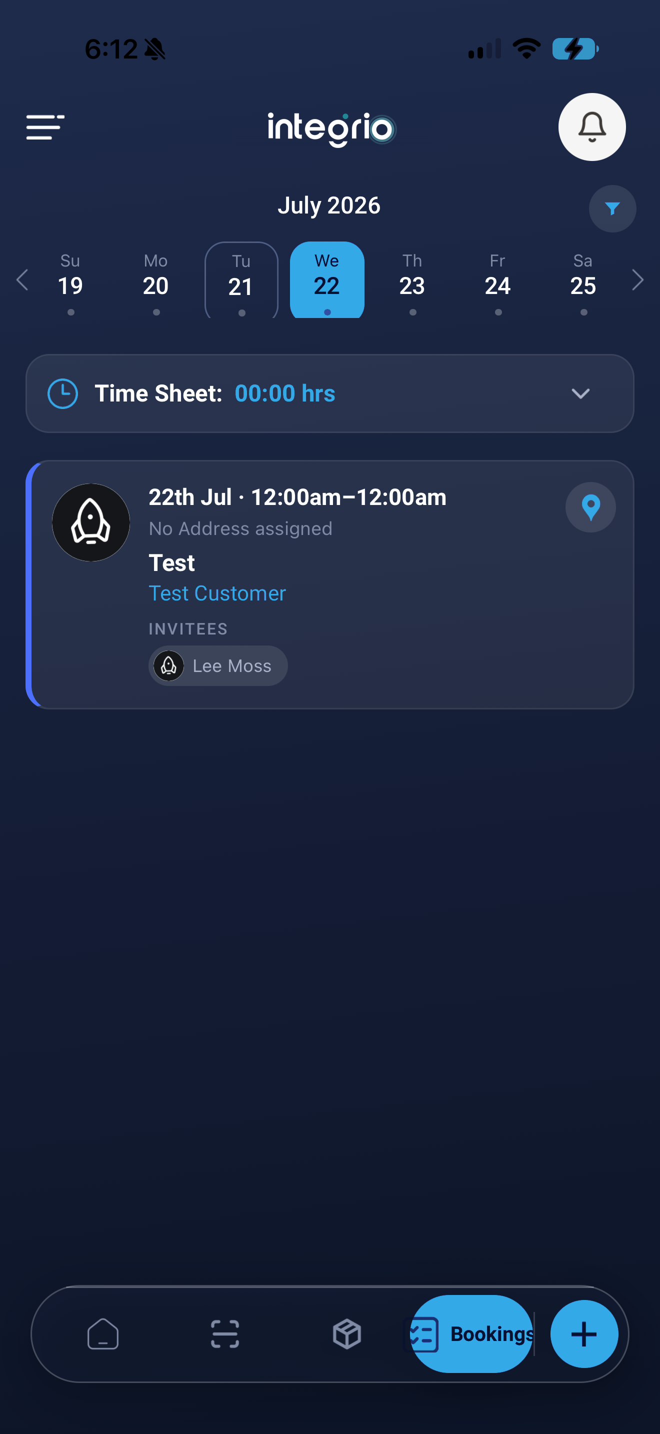 Integrio mobile view