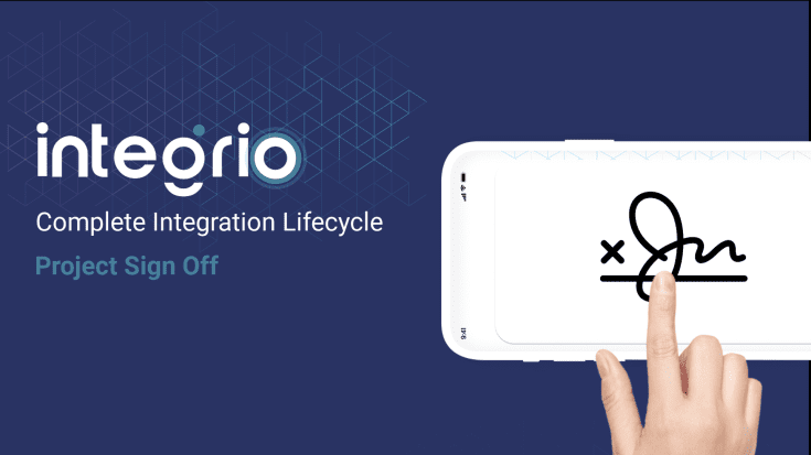 Integrio – Sign off flow